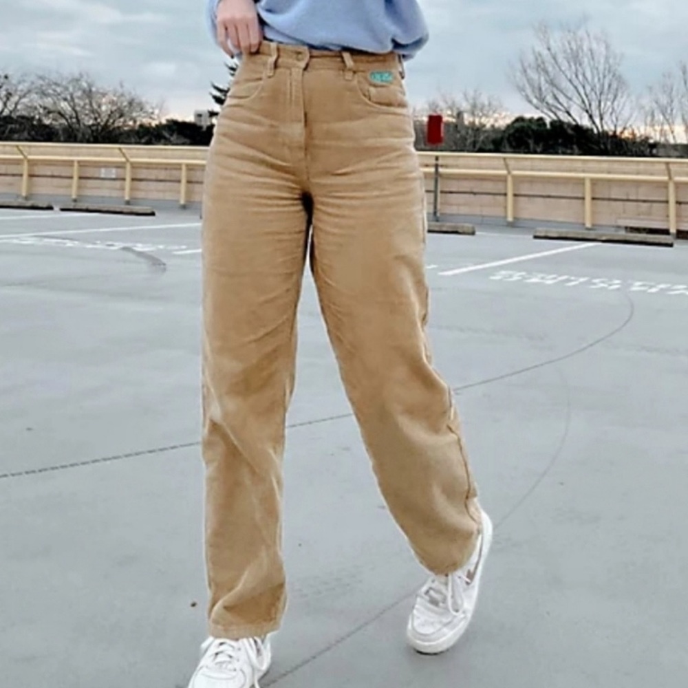 Empyre Tori 90s Khaki Corduroy Skate Pants Baggy Fit Size 3
